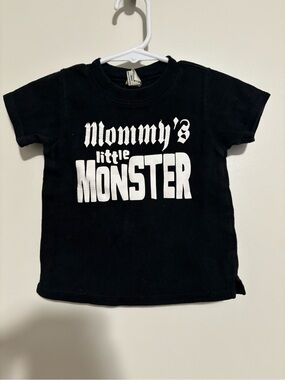 Mommy’s little monster toddler goth shirt